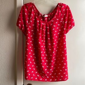 Old Navy Dog-print Blouse!